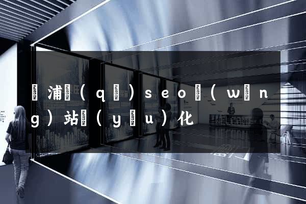 黃浦區(qū)seo網(wǎng)站優(yōu)化