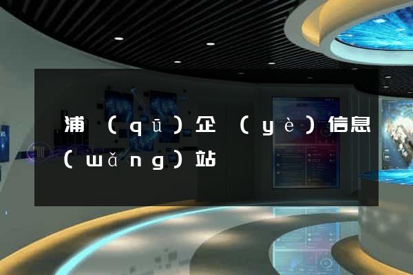 黃浦區(qū)企業(yè)信息網(wǎng)站