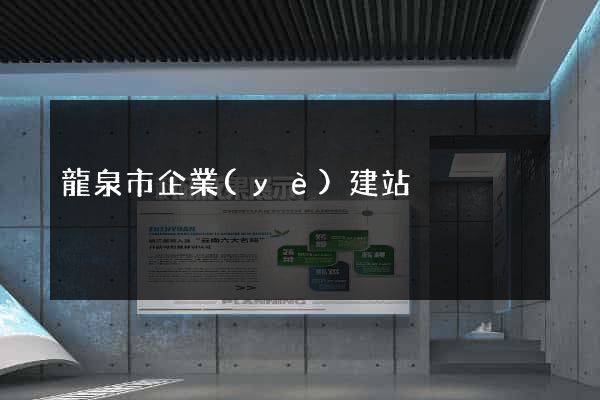龍泉市企業(yè)建站
