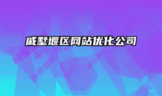 戚墅堰區(qū)網站優(yōu)化公司