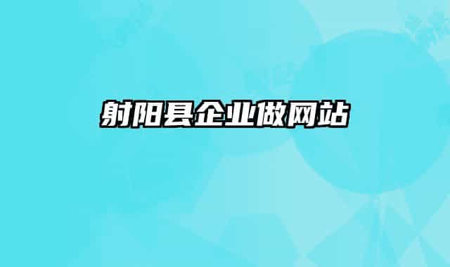 射陽縣企業(yè)做網(wǎng)站