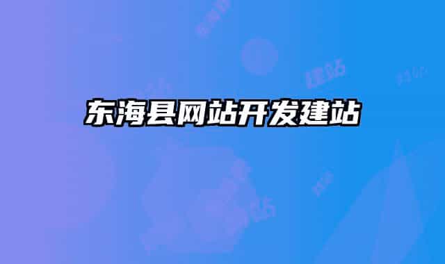 東?？h網(wǎng)站開發(fā)建站
