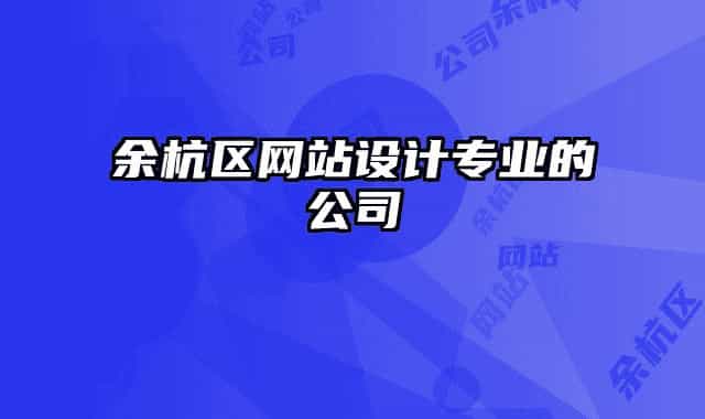 余杭區(qū)網(wǎng)站設(shè)計專業(yè)的公司