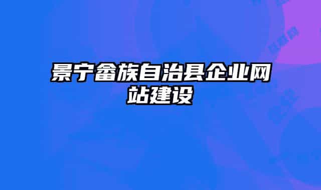 景寧畬族自治縣企業(yè)網(wǎng)站建設(shè)