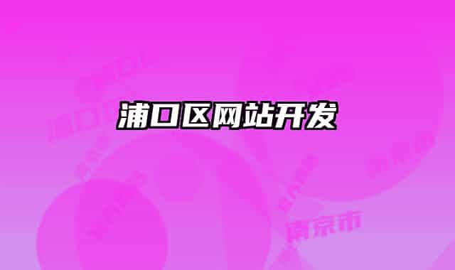 浦口區(qū)網(wǎng)站開發(fā)