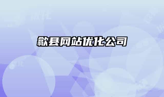 歙縣網(wǎng)站優(yōu)化公司