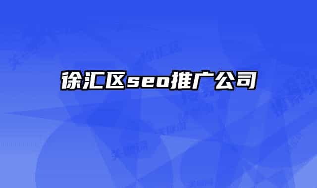 徐匯區(qū)seo推廣公司