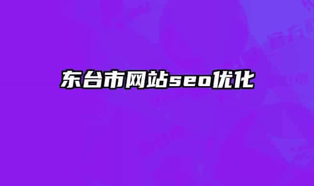 東臺市網站seo優(yōu)化