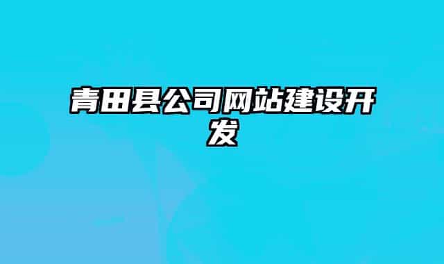 青田縣公司網(wǎng)站建設(shè)開發(fā)