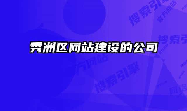 秀洲區(qū)網(wǎng)站建設(shè)的公司