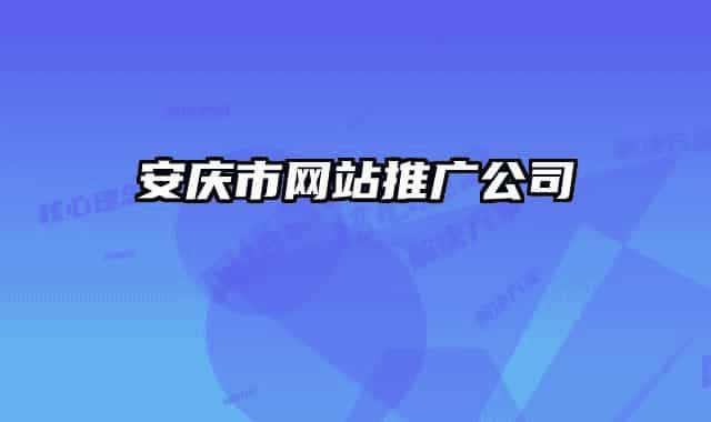 安慶市網(wǎng)站推廣公司