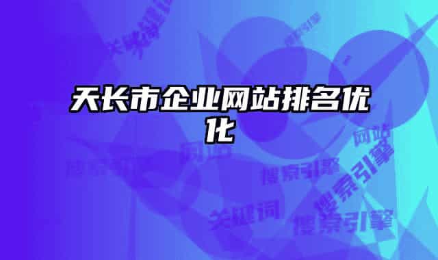 天長市企業(yè)網(wǎng)站排名優(yōu)化