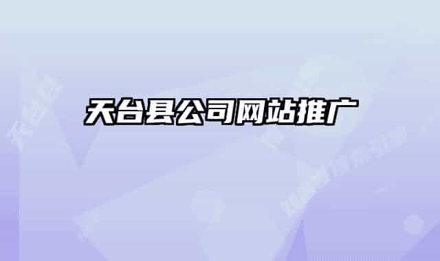 天臺縣公司網(wǎng)站推廣