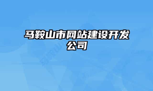 馬鞍山市網(wǎng)站建設(shè)開(kāi)發(fā)公司