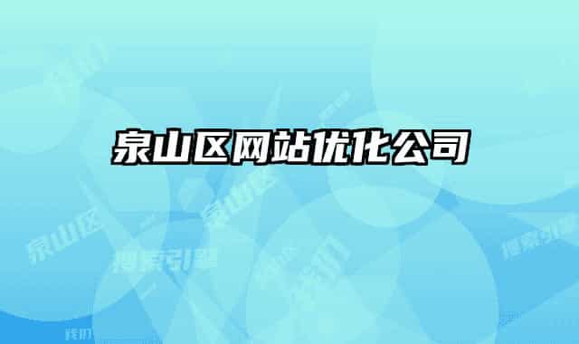 泉山區(qū)網站優(yōu)化公司