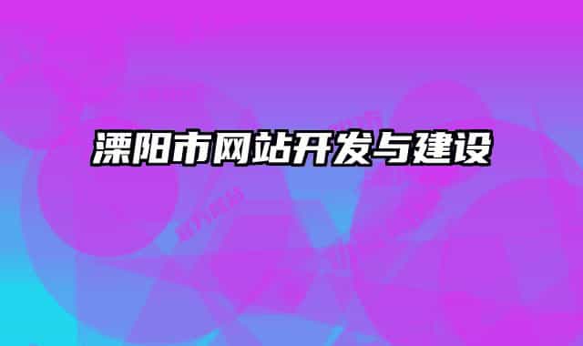 溧陽市網(wǎng)站開發(fā)與建設(shè)