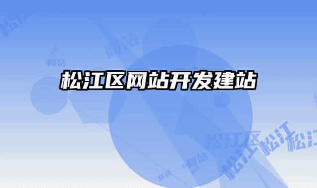 松江區(qū)網(wǎng)站開發(fā)建站