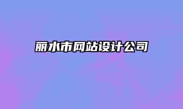 麗水市網站設計公司