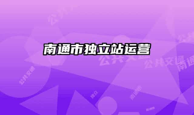 南通市獨(dú)立站運(yùn)營(yíng)