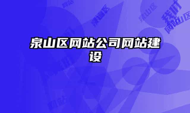 泉山區(qū)網(wǎng)站公司網(wǎng)站建設(shè)