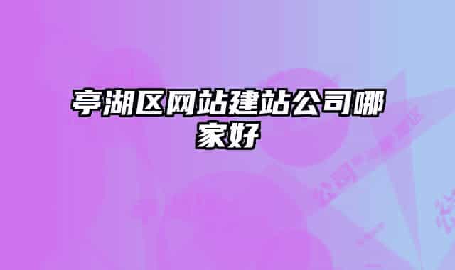 亭湖區(qū)網(wǎng)站建站公司哪家好