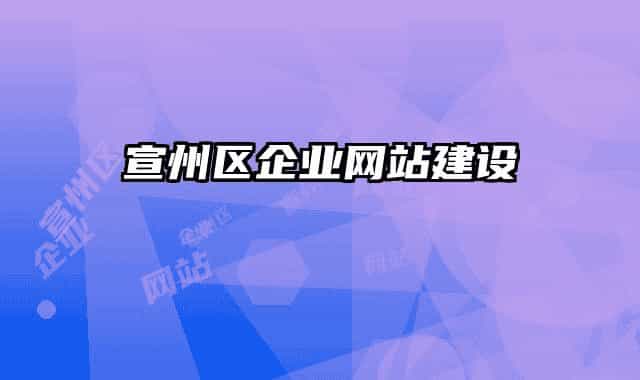 宣州區(qū)企業(yè)網(wǎng)站建設