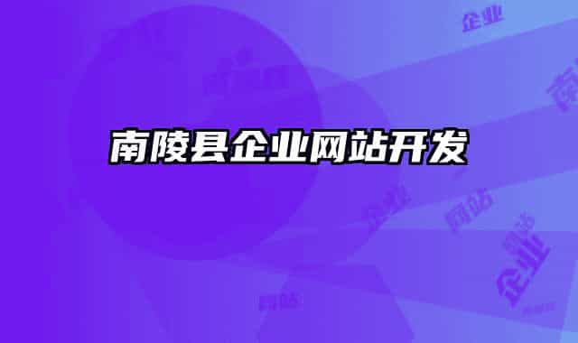 南陵縣企業(yè)網(wǎng)站開(kāi)發(fā)