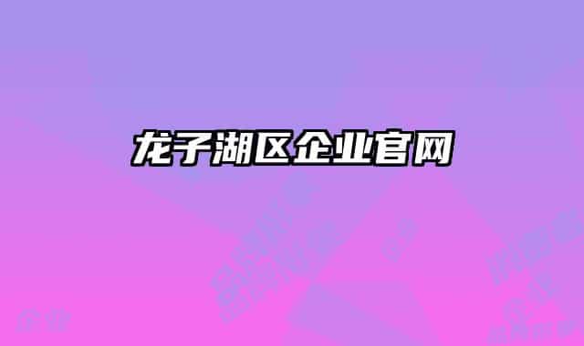 龍子湖區(qū)企業(yè)官網(wǎng)