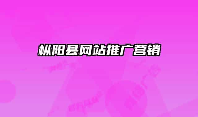 樅陽(yáng)縣網(wǎng)站推廣營(yíng)銷