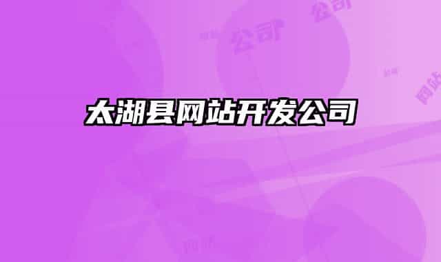 太湖縣網(wǎng)站開發(fā)公司