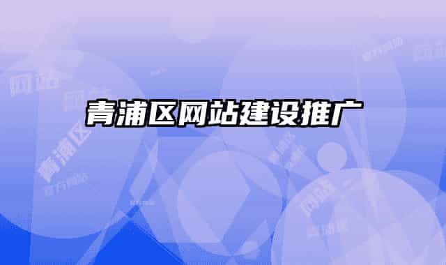 青浦區(qū)網(wǎng)站建設推廣