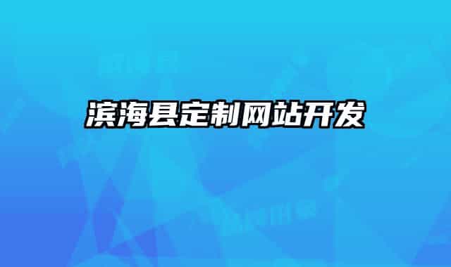 濱?？h定制網(wǎng)站開發(fā)