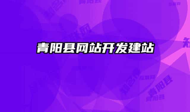 青陽縣網站開發(fā)建站