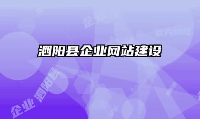 泗陽(yáng)縣企業(yè)網(wǎng)站建設(shè)